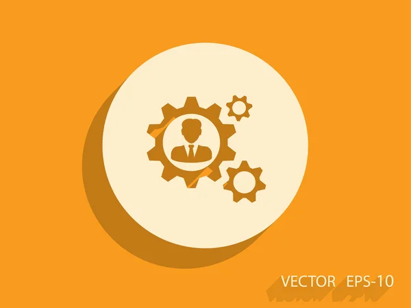 Icono de trabajo en equipo — Vector de stock