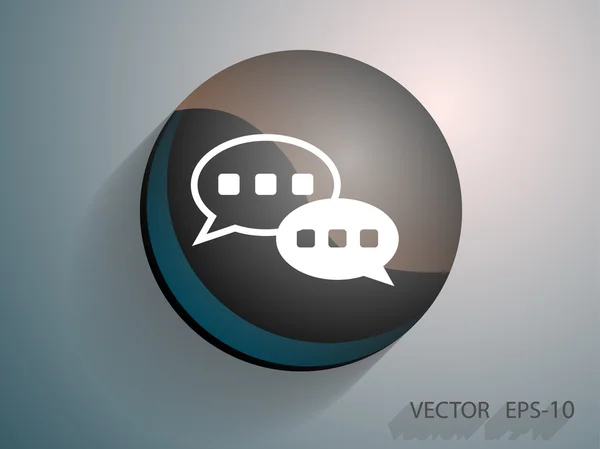 Flat ikonen för ett meddelande — Stock vektor