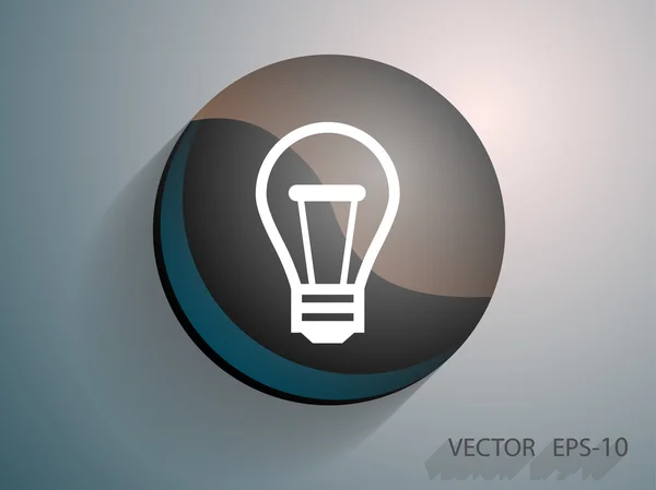 Flat ikonen för idén — Stock vektor