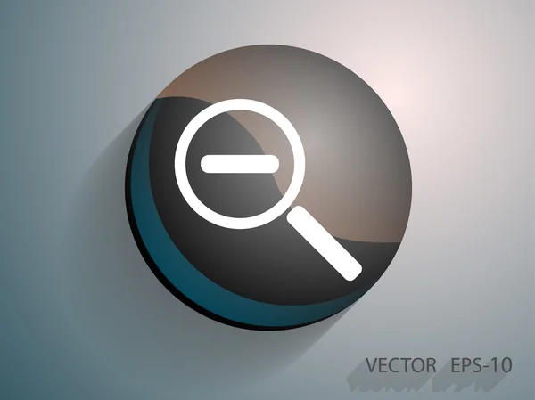 Zoom hacia fuera icono — Vector de stock