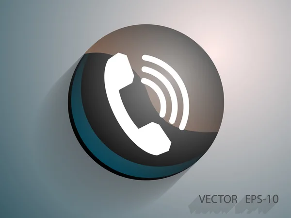 Flat icon of a phone — Stock Vector