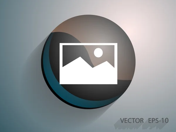 Icono de foto naturaleza — Vector de stock