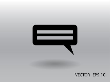 iletişimin bir düz simgesi