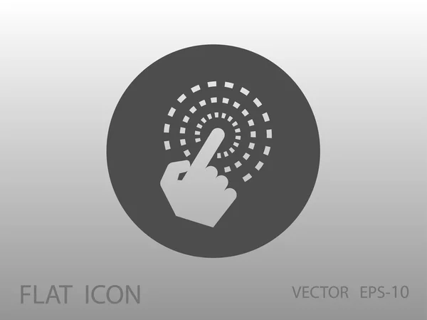 Icône Hand Touch, illustration vectorielle — Image vectorielle