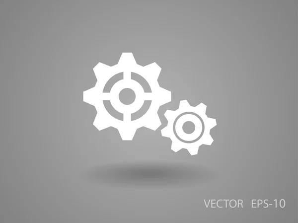 Icono de engranajes — Vector de stock