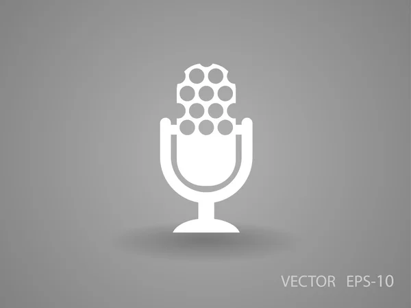 Microfoonicoon — Stockvector