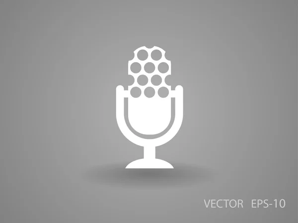 Icône de microphone — Image vectorielle