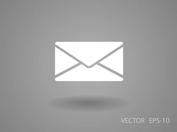 Flat icon of letter — Stock Vector