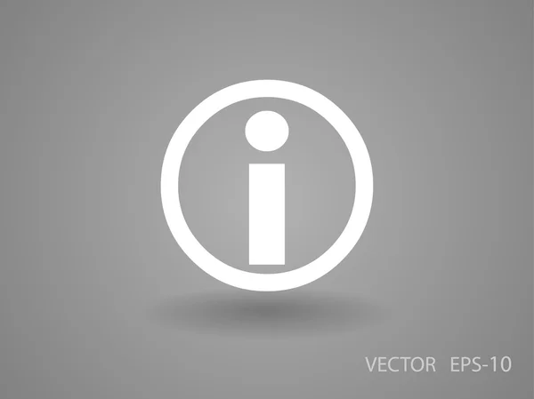 Flat icon of info — Stock Vector