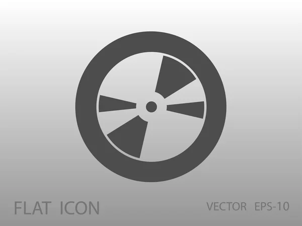 Icône plate du disque DVD — Image vectorielle