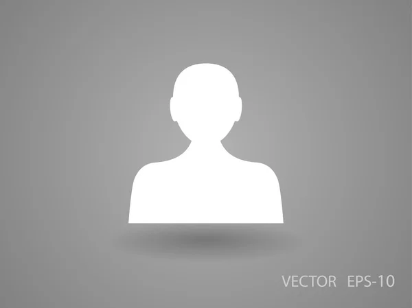 Icono plano de hombre de negocios — Vector de stock