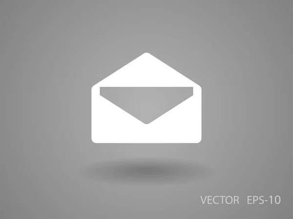 Icono plano de la letra — Vector de stock