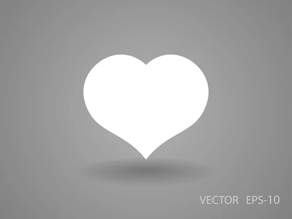 Flat icon of heart — Stock Vector