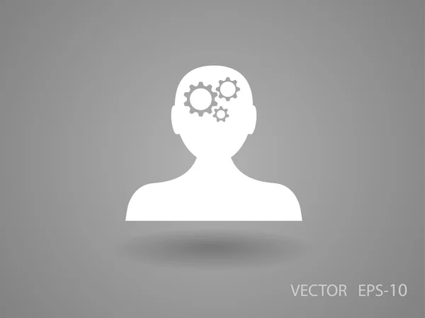 Thinking icon — Stock Vector