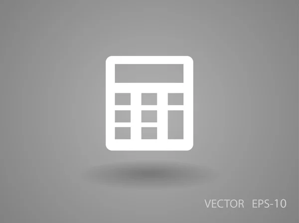 Icône plate de la calculatrice — Image vectorielle