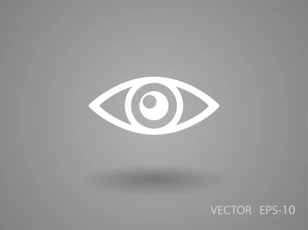 Icono plano de supervisión — Vector de stock