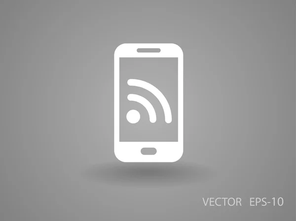 Icône mobile RSS — Image vectorielle