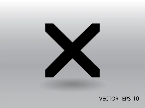 Flache Ikone des Verbots — Stockvektor