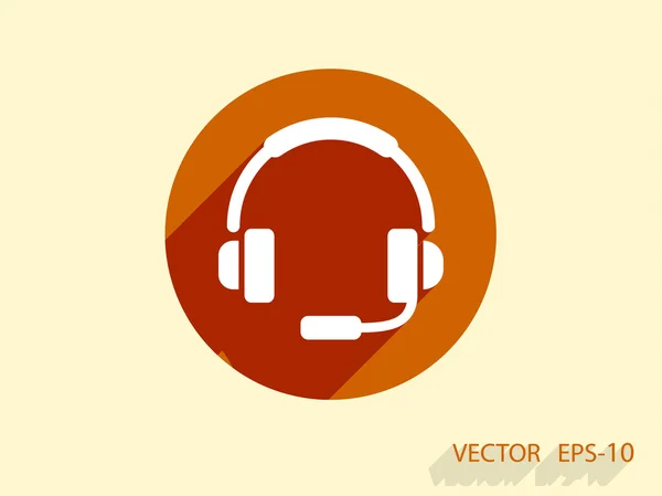 Icono plano de apoyo — Vector de stock