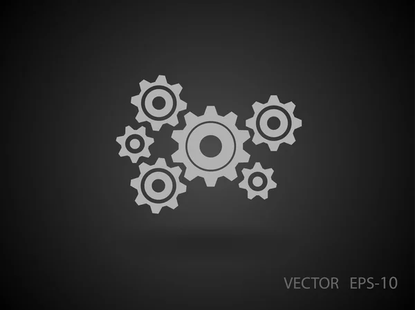 Versnellingen Ikoon — Stockvector