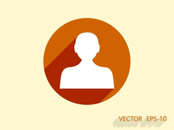 Plochá ikona podnikatele — Stockový vektor