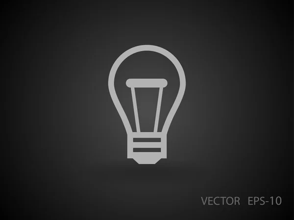 Icono plano de la idea — Vector de stock