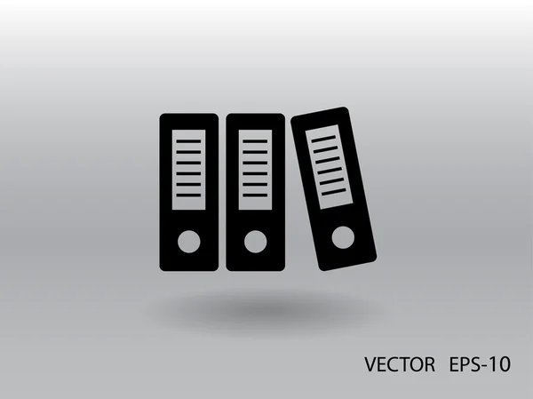 Sombra longa plana Fila de ligantes ícone, ilustração vetorial — Vetor de Stock