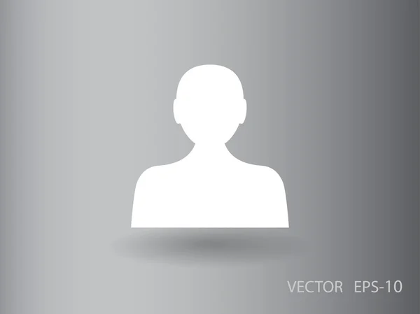 Icono plano de hombre de negocios — Vector de stock