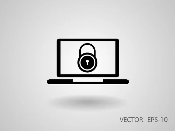 Icono de seguridad de Internet — Archivo Imágenes Vectoriales