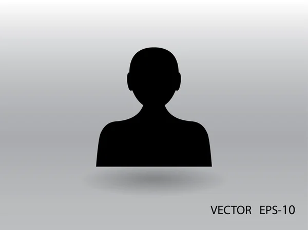 Icono plano de hombre de negocios — Vector de stock