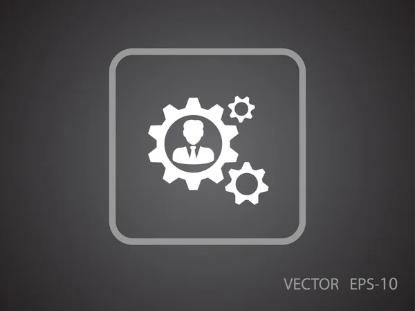 Ikona pracovní tým — Stockový vektor