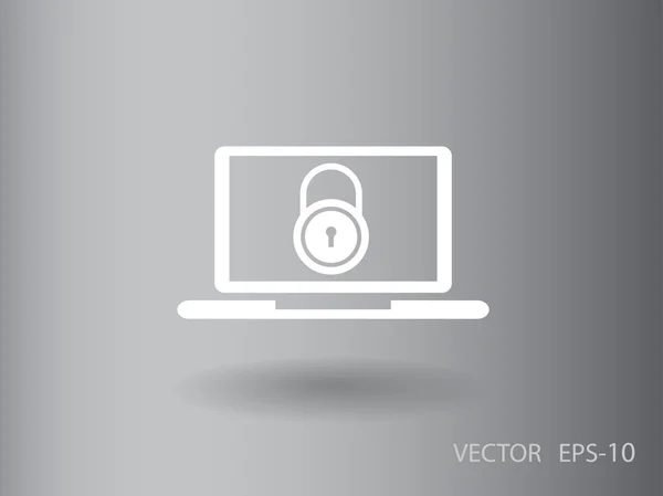 Icono de seguridad de Internet — Vector de stock