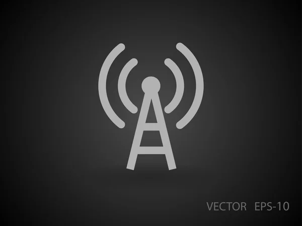 Icona piatta del wifi — Vettoriale Stock