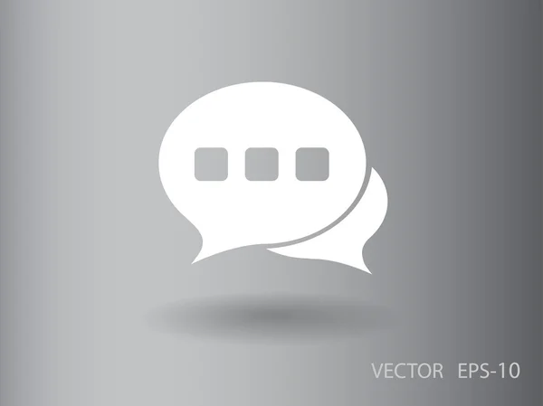 Flat ikonen för ett meddelande — Stock vektor