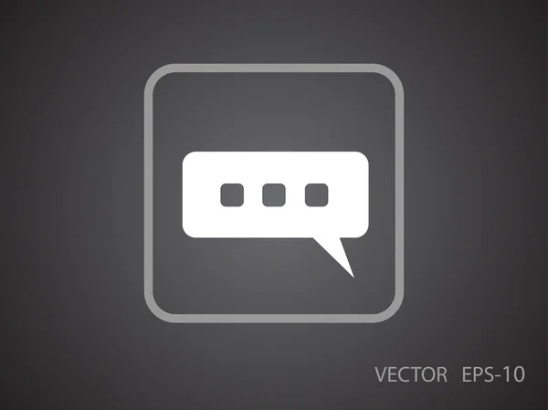 Ícone conversando — Vetor de Stock