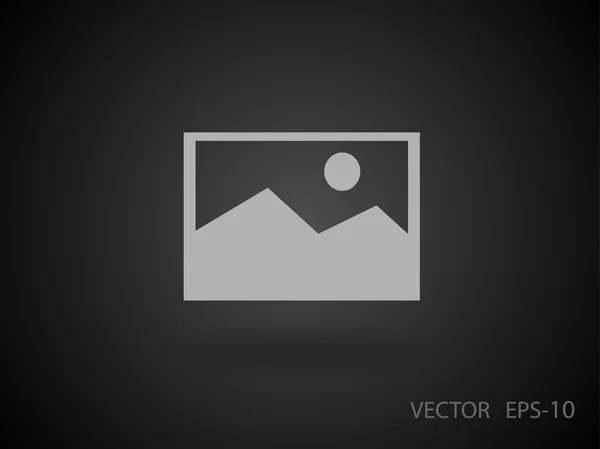 Nature photo icon — Stock Vector