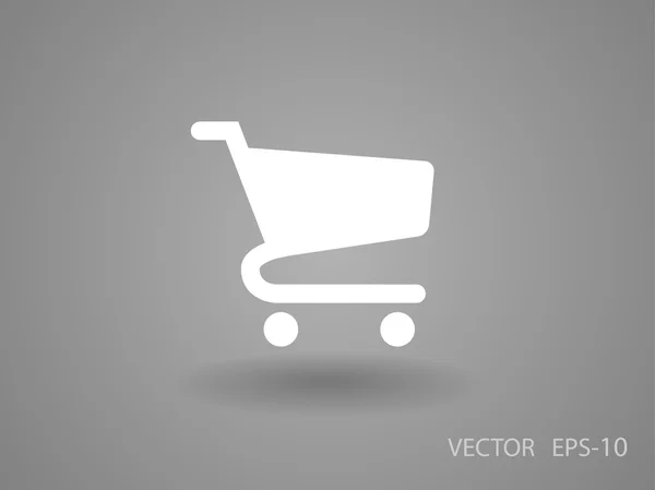 Flache Ikone des Einkaufszettels — Stockvektor