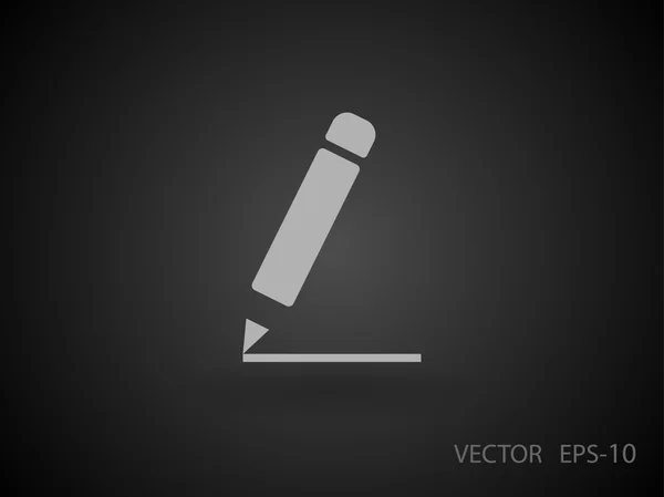 Icono plano de notas — Vector de stock