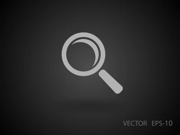 Ploché ikony lupy — Stockový vektor
