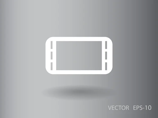 Icône plate de la manette — Image vectorielle