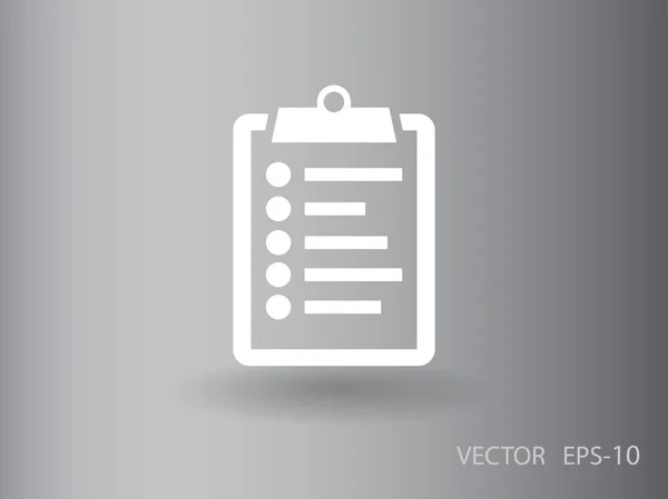 Ploché ikony schránky — Stockový vektor