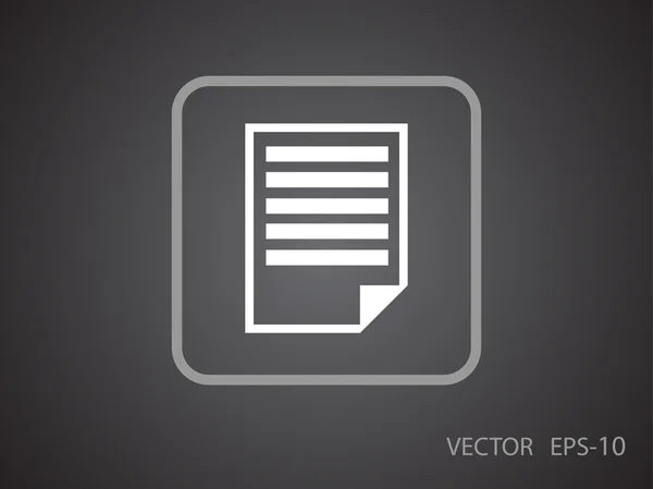 Platte pictogram van nota 's — Stockvector