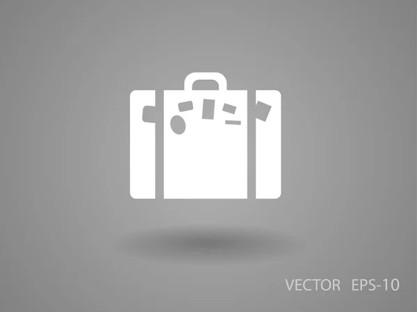 Flache Ikone der Tasche — Stockvektor