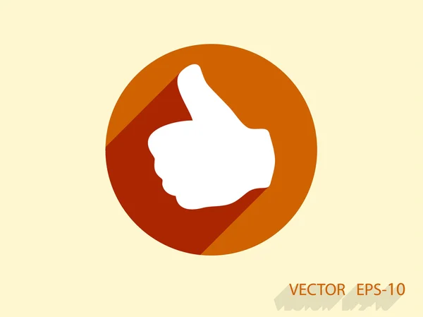 Flat ikonen av ok — Stock vektor