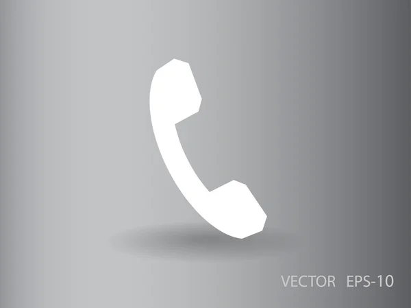 Płaski ikona telefonu — Stockvector