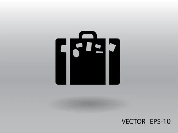 Platte pictogram van de tas — Stockvector