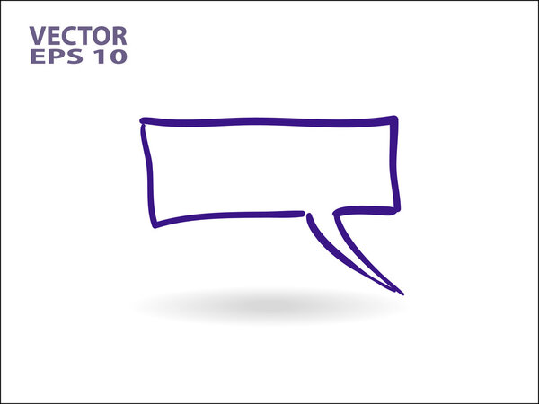 Мультфильм Плоская иконка общения
