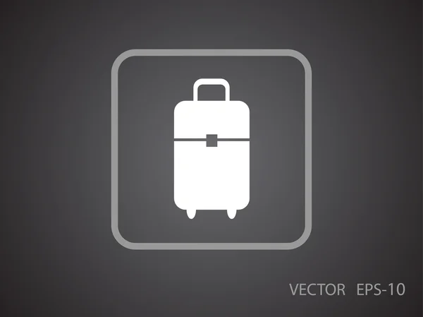 Icono plano de la bolsa — Vector de stock