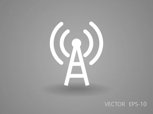 Icona piatta del wifi — Vettoriale Stock