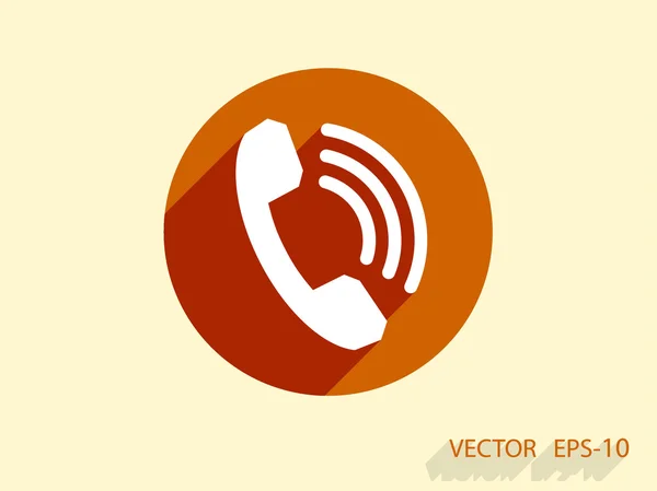 Flat icon of a phone — Stock Vector